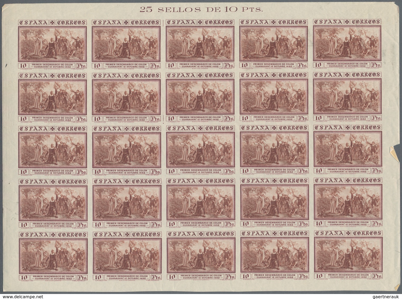 Spanien: 1930, Kolumbus/Discovery Of America, 1c.-10pts. And Express Stamp 20c., Complete Set Of 16 - Briefe U. Dokumente