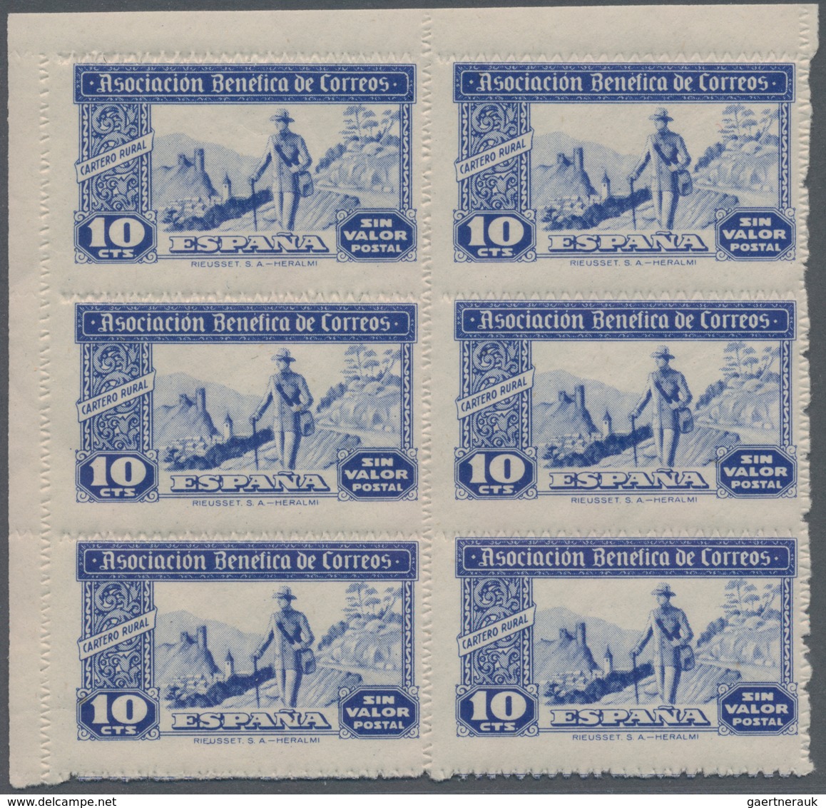 Spanien: 1930/1945 (ca.), Unusual Large Accumulation BACK OF THE BOOK ISSUES Mostly On Stockcards In - Briefe U. Dokumente