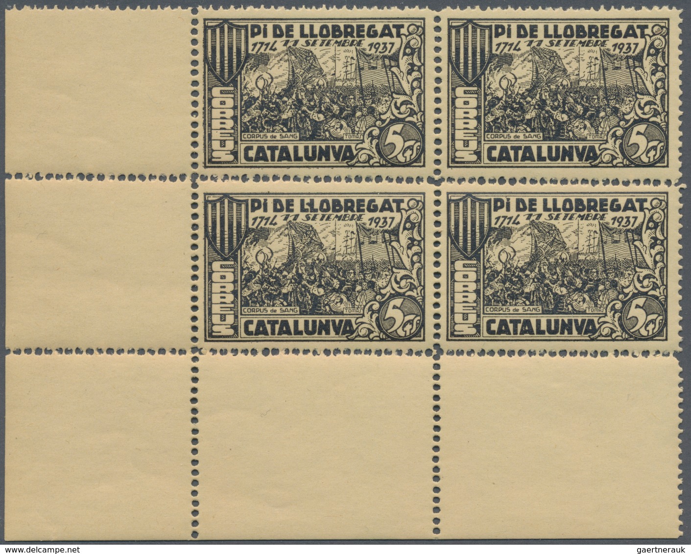 Spanien: 1930/1945 (ca.), unusual large accumulation BACK OF THE BOOK ISSUES mostly on stockcards in