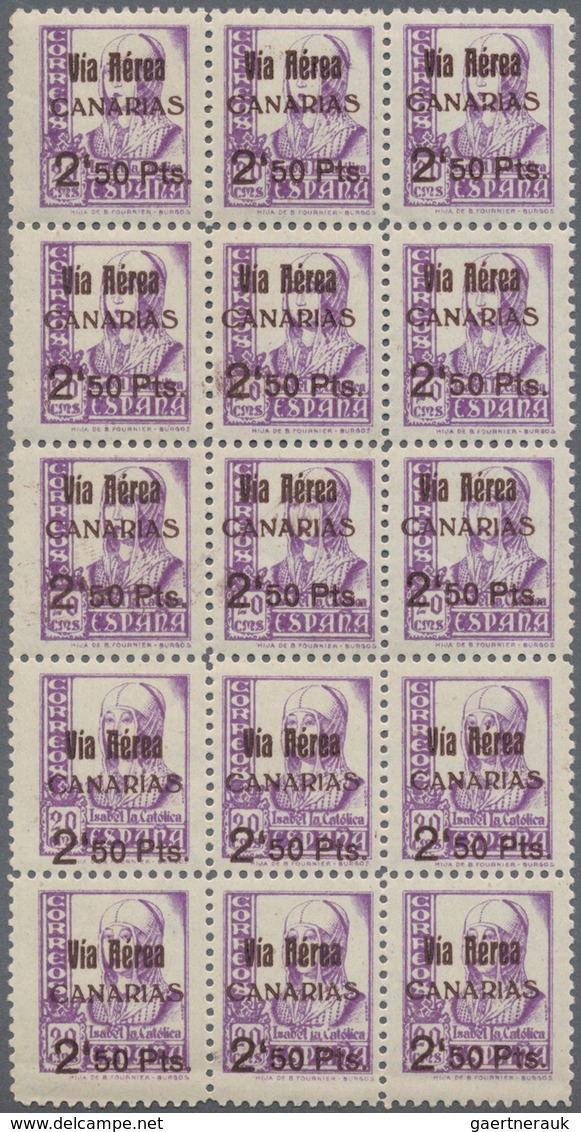 Spanien - Kanarische Inseln (1936/38): Flugpostmarken: 1938, Queen Isabella I. 20c. Violet With Blac - Briefe U. Dokumente