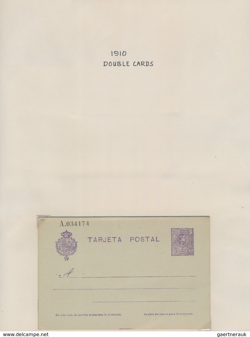 Spanien - Ganzsachen: 1873/1988 Collection of unused postal stationery including the colonial areas,