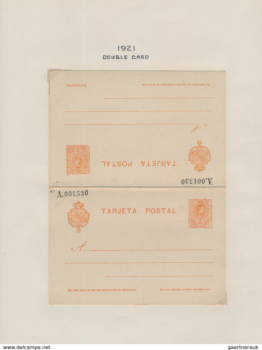 Spanien - Ganzsachen: 1873/1988 Collection of unused postal stationery including the colonial areas,