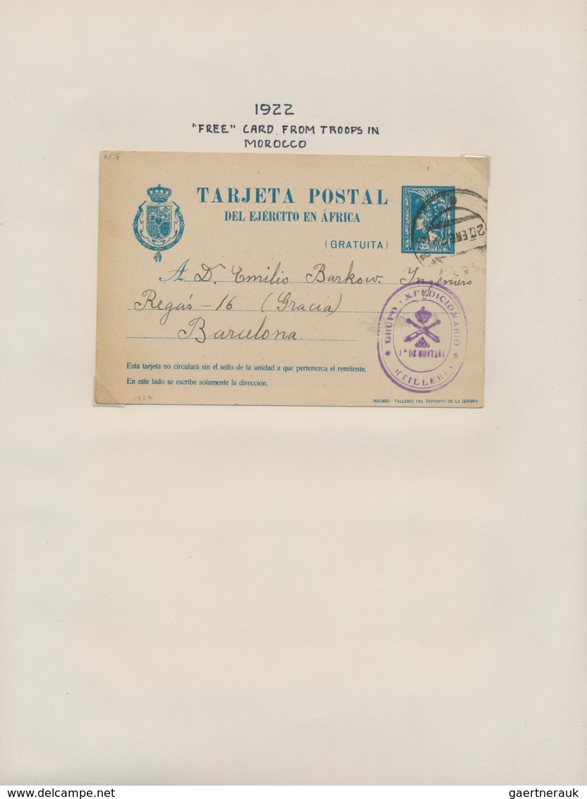 Spanien - Ganzsachen: 1873/1988 Collection of unused postal stationery including the colonial areas,