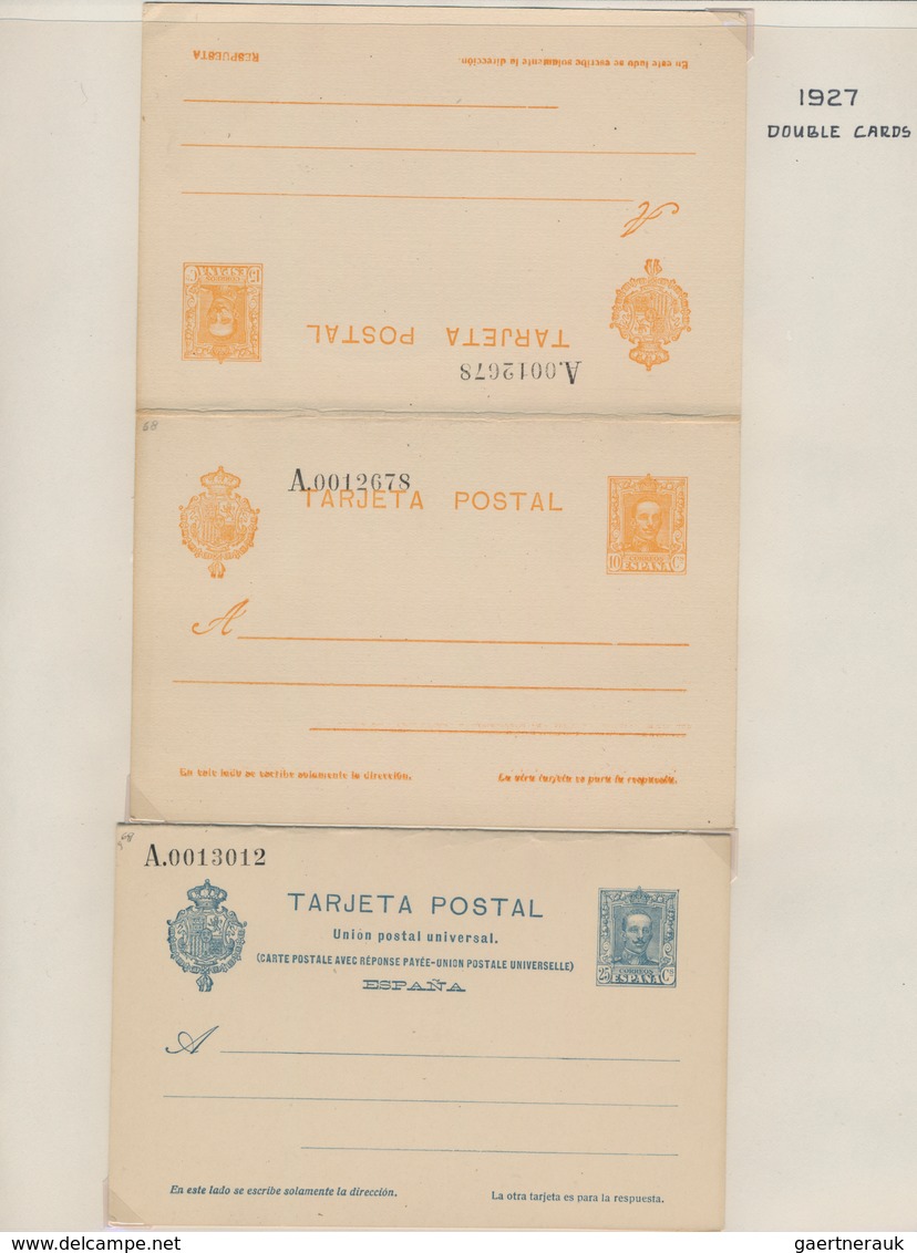 Spanien - Ganzsachen: 1873/1988 Collection of unused postal stationery including the colonial areas,