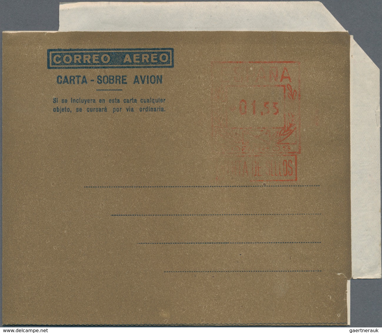 Spanien - Ganzsachen: 1949/52 26 Unused And Used Aerograms, Incl. Many Different Types (remark Verti - 1850-1931