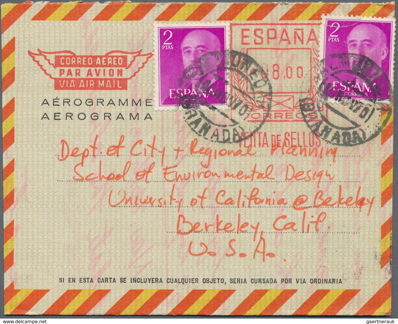 Spanien - Ganzsachen: 1959/75 Holding Of Ca. 710 Mostly Unused Aerograms, Besides, Numbered Aerogram - 1850-1931