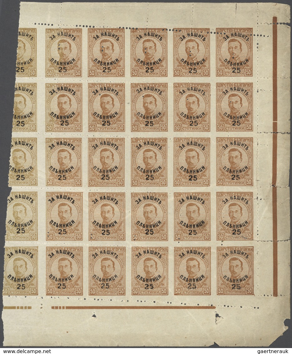 Thrakien: 1919/1920, Assortment Of Sheets/large Multiples Incl. Offset, Gutter Pairs And Misperforat - Thracië
