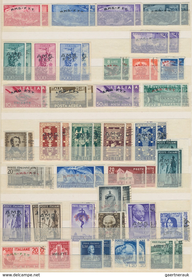 Triest - Zone A: 1945/1954, Mint And Used Collection On Stockpages, Apparently More Or Less/vrituall - Gebraucht