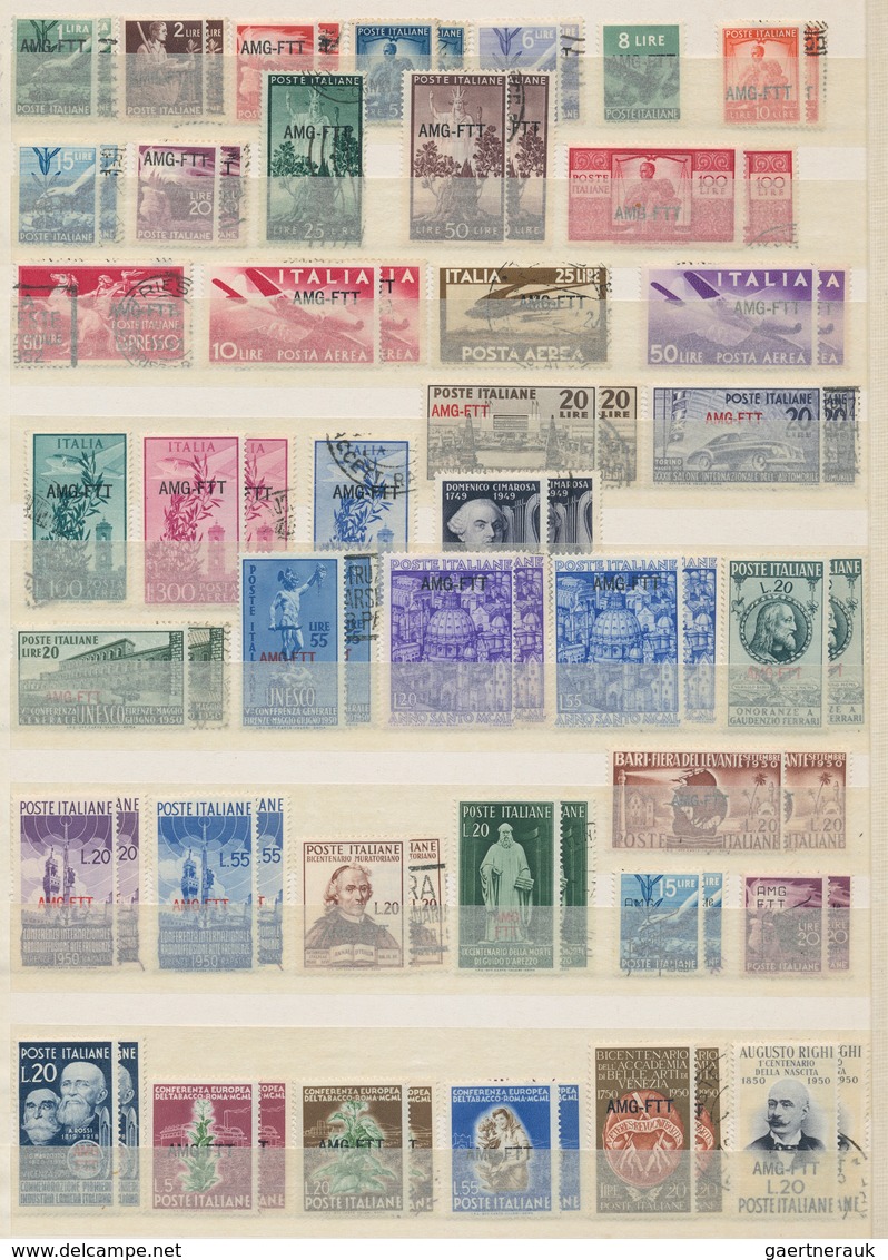 Triest - Zone A: 1945/1954, Mint And Used Collection On Stockpages, Apparently More Or Less/vrituall - Oblitérés