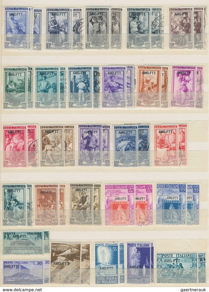 Triest - Zone A: 1945/1954, Mint And Used Collection On Stockpages, Apparently More Or Less/vrituall - Oblitérés