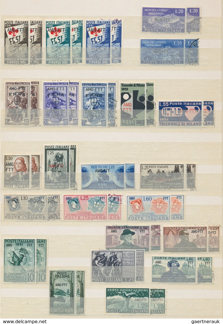 Triest - Zone A: 1945/1954, Mint And Used Collection On Stockpages, Apparently More Or Less/vrituall - Oblitérés