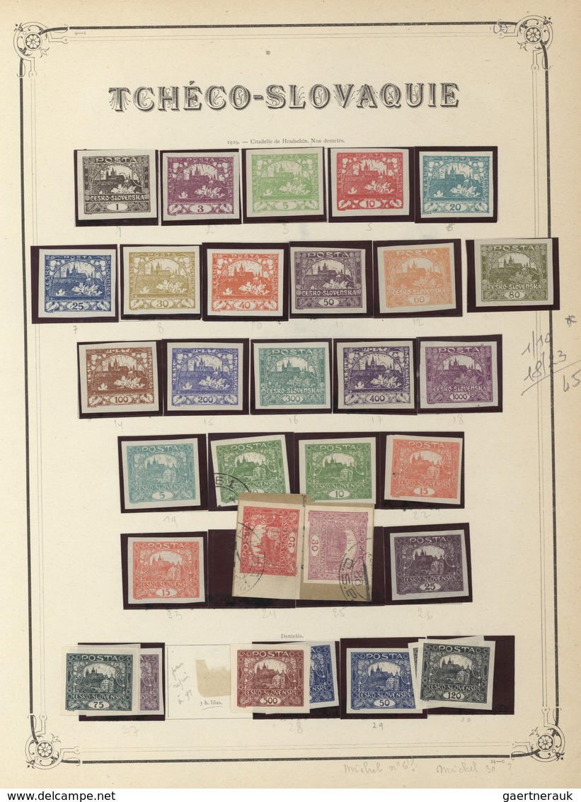 Tschechoslowakei: 1918/1966, Mainly Mint Collection In A Thick Yvert Album, Well Collected Throughou - Cartas & Documentos