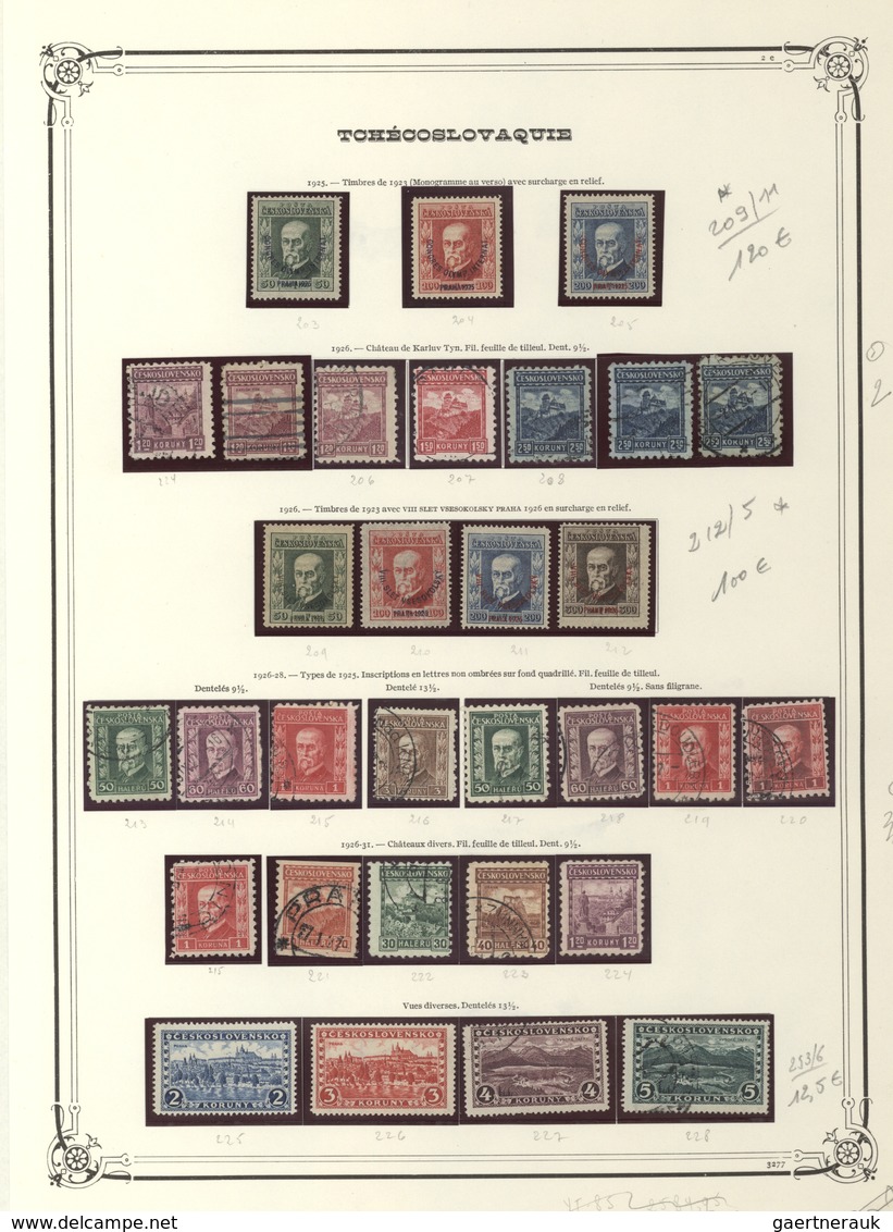 Tschechoslowakei: 1918/1966, mainly mint collection in a thick Yvert album, well collected throughou