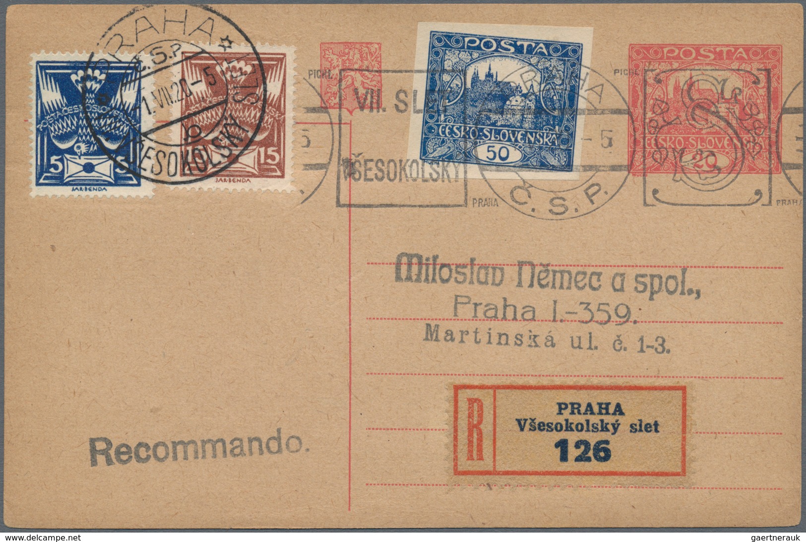 Tschechoslowakei: 1919/1999 (ca.) Holding Of About 1,070 Unused /CTO/used Postal Stationery Postcard - Briefe U. Dokumente