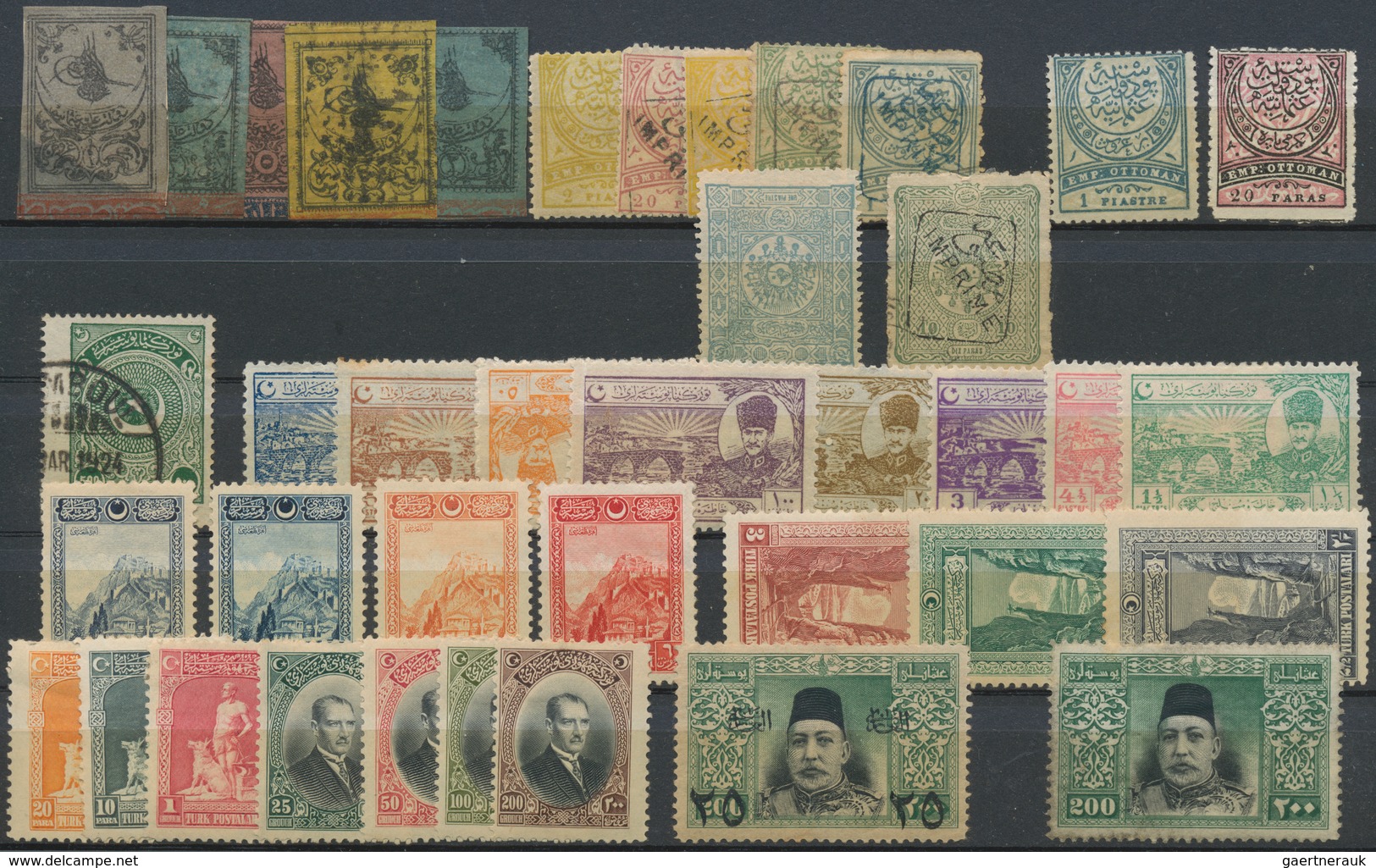 Türkei: 1863/1926, Mint And Used On Stockcards From 1st Issue, Slightly Varied Condition. Stated To - Oblitérés