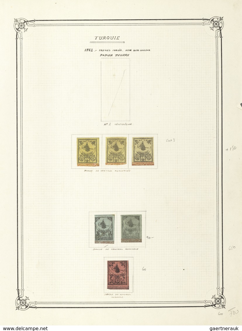 Türkei: 1863/1936. Collection In One Album Including Many Stamps With Varieties Or Errors (double Re - Gebruikt