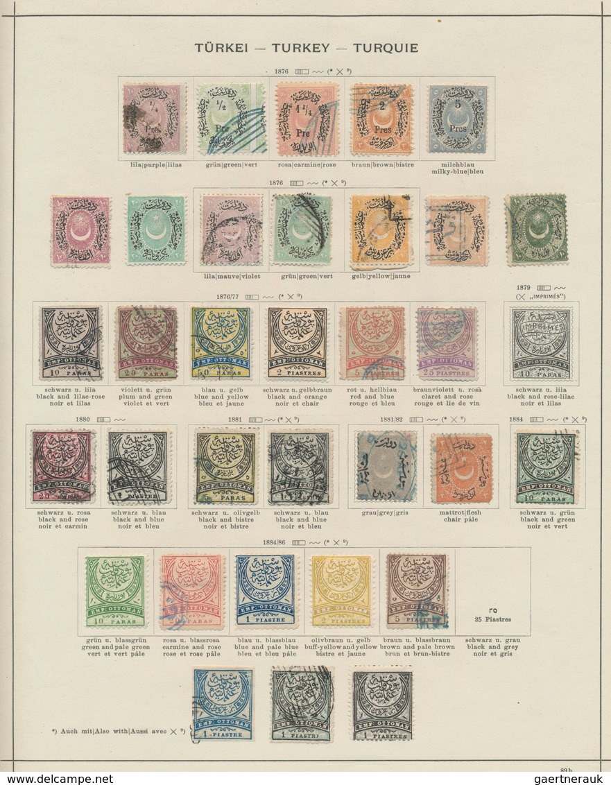 Türkei: 1863/1973, Mainly Used Collection In A Schaubek Album, Well Collected Throughout From A Good - Gebraucht