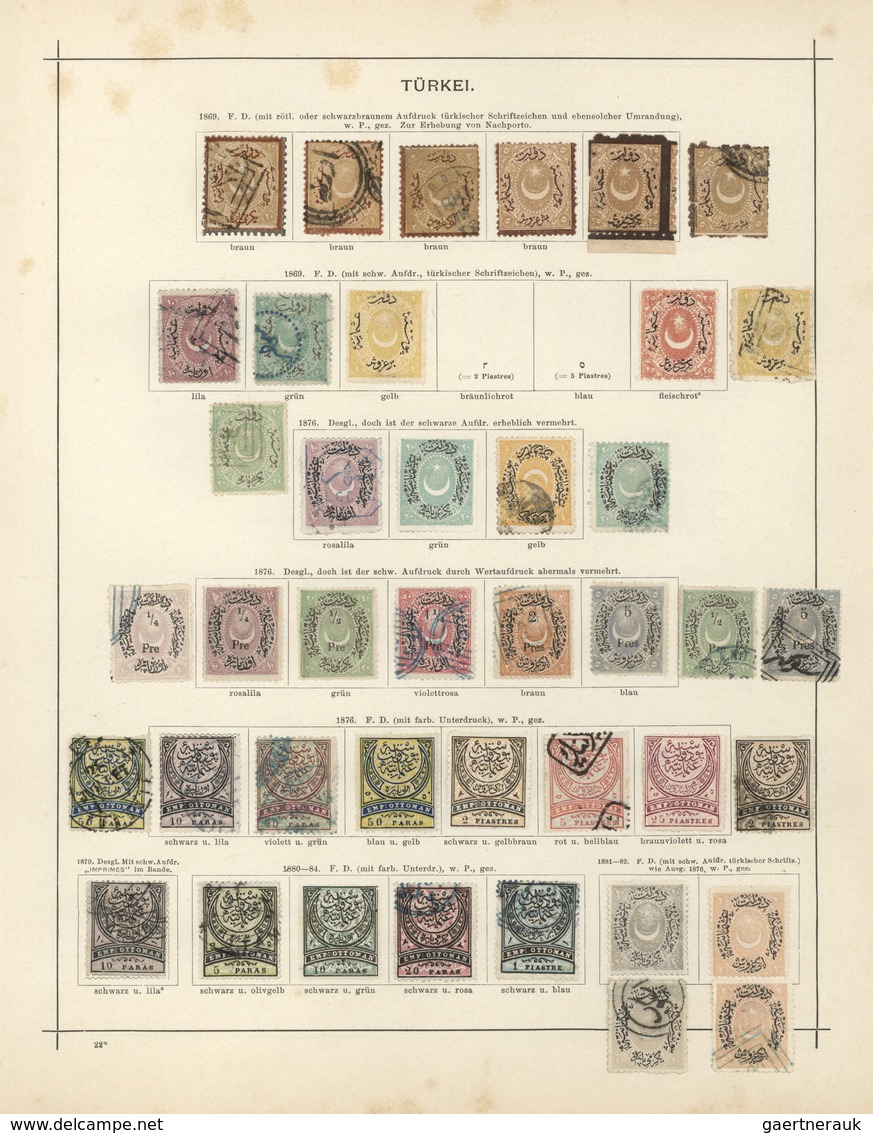 Türkei: 1863-1891, Fast Komplette Sammlung Mit Ausgesuchten Stücken Der 1863er Freimarken- Und Porto - Oblitérés