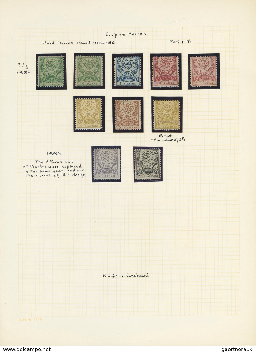 Türkei: 1863-1950, Sammung überwiegend Ungebraucht In Zwei Alben Ab Erstausgaben Dabei Portomarken I - Used Stamps