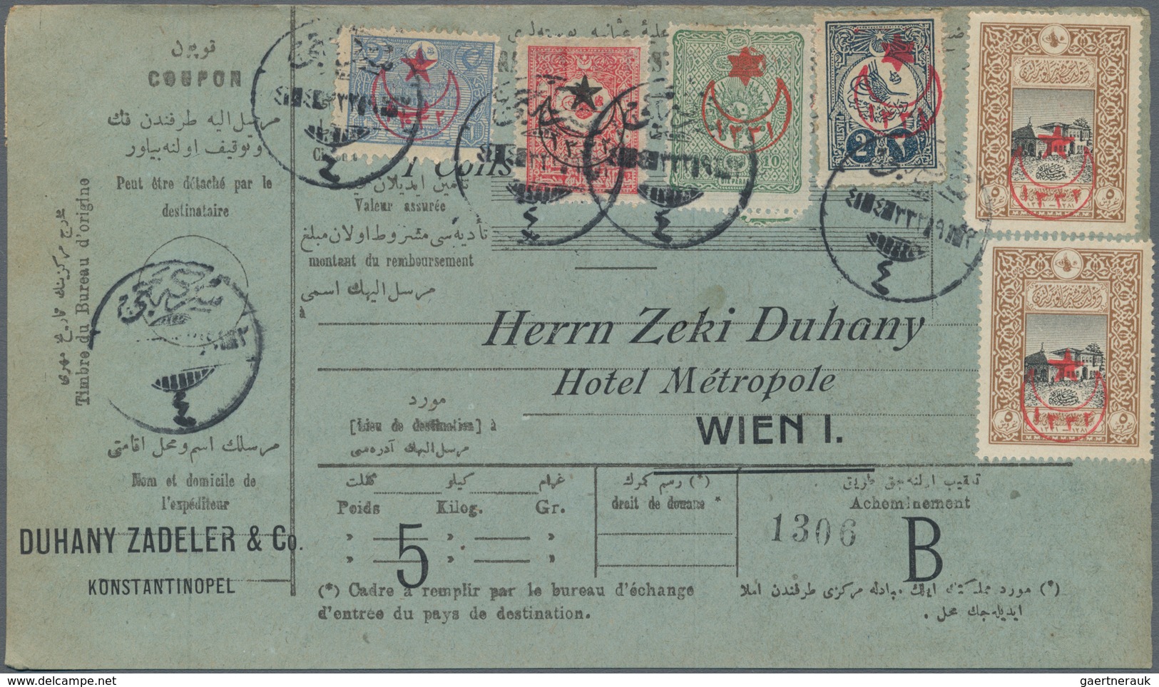 Türkei: 1914/1978, 27 Letter Including 14 Parcel Cards/money Orders. Some With Nice Frankings. Sligh - Oblitérés