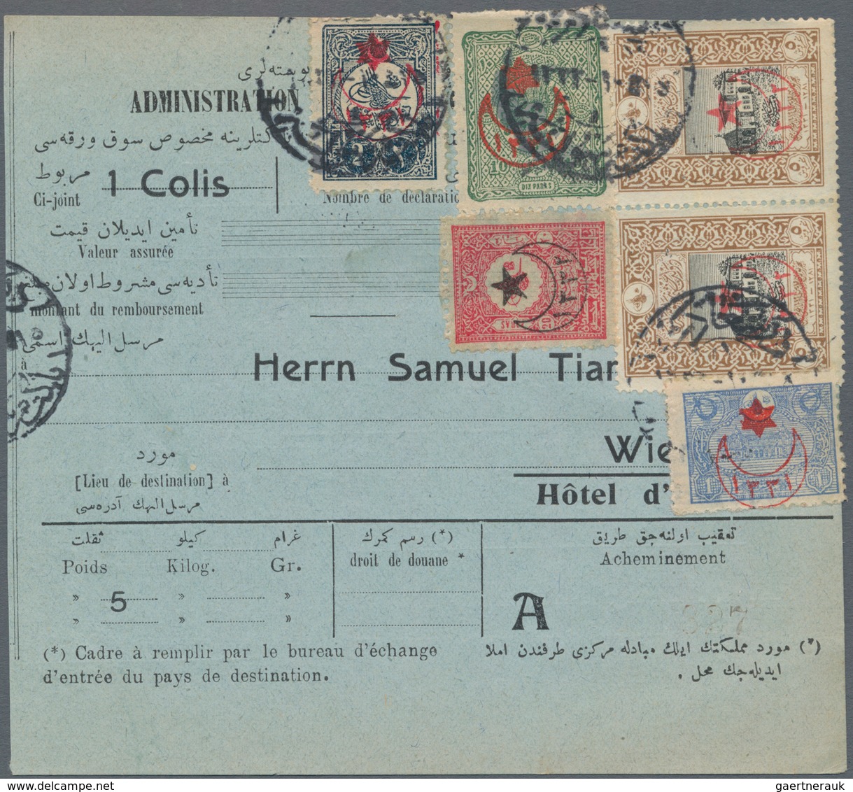 Türkei: 1914/1978, 27 Letter Including 14 Parcel Cards/money Orders. Some With Nice Frankings. Sligh - Usados