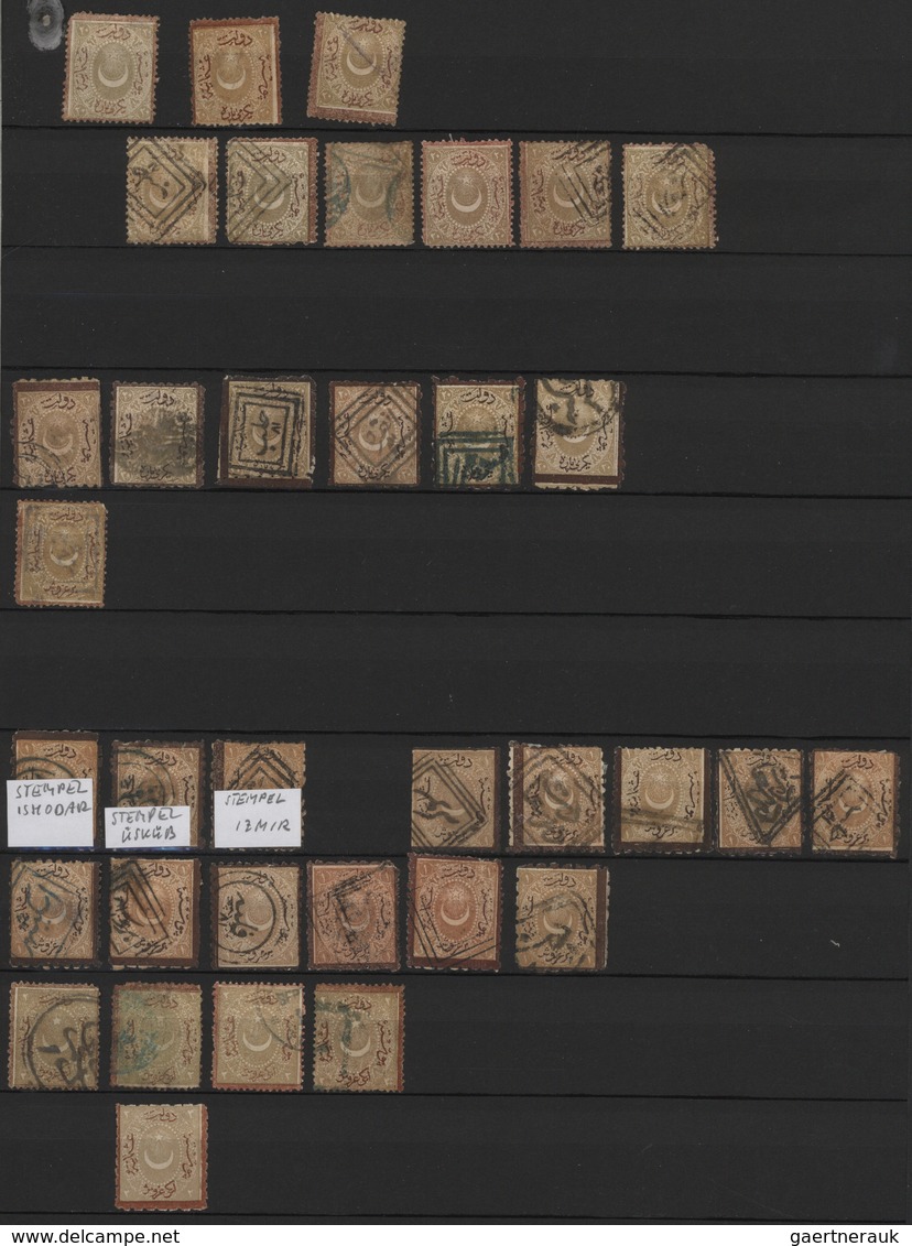 Türkei - Portomarken: 1863/1990 (ca.), Postage Dues And Officials, Accumulation Of Apprx. 800 Stamps - Strafport