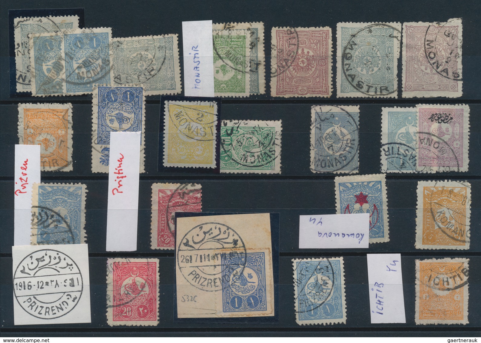 Türkei - Stempel: 1870/1920 (ca.), Accumulation Of Apprx. 2.700 Stamps On Stockcards, Partly Varied - Otros & Sin Clasificación