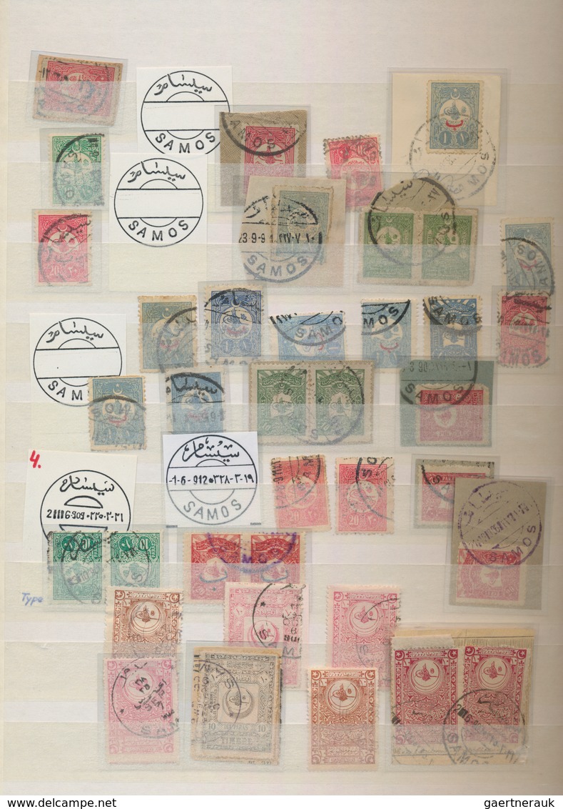 Türkei - Stempel: 1870/1950 (ca.), Collection/accumulation Of Apprx. 1.350 Stamps Showing A Great Di - Andere & Zonder Classificatie