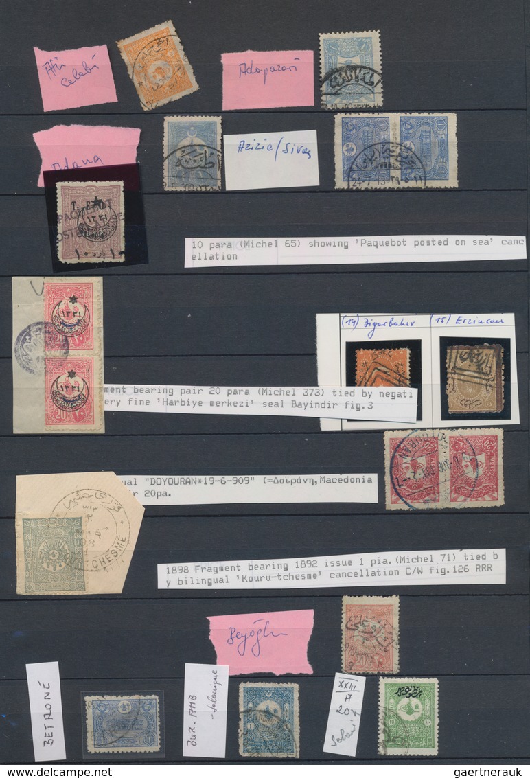 Türkei - Stempel: 1870/1950 (ca.), Collection/accumulation Of Apprx. 1.350 Stamps Showing A Great Di - Sonstige & Ohne Zuordnung