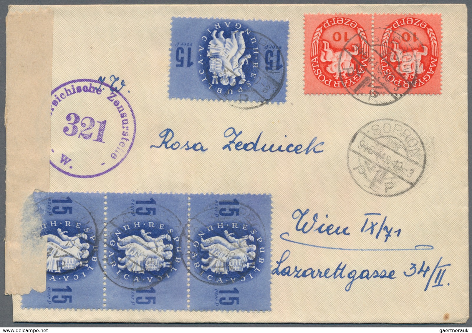 Ungarn: 1840/1957, Assortment Of Apprx. 160 Covers/cards From Some Pre-philately, Comprising A Nice - Covers & Documents