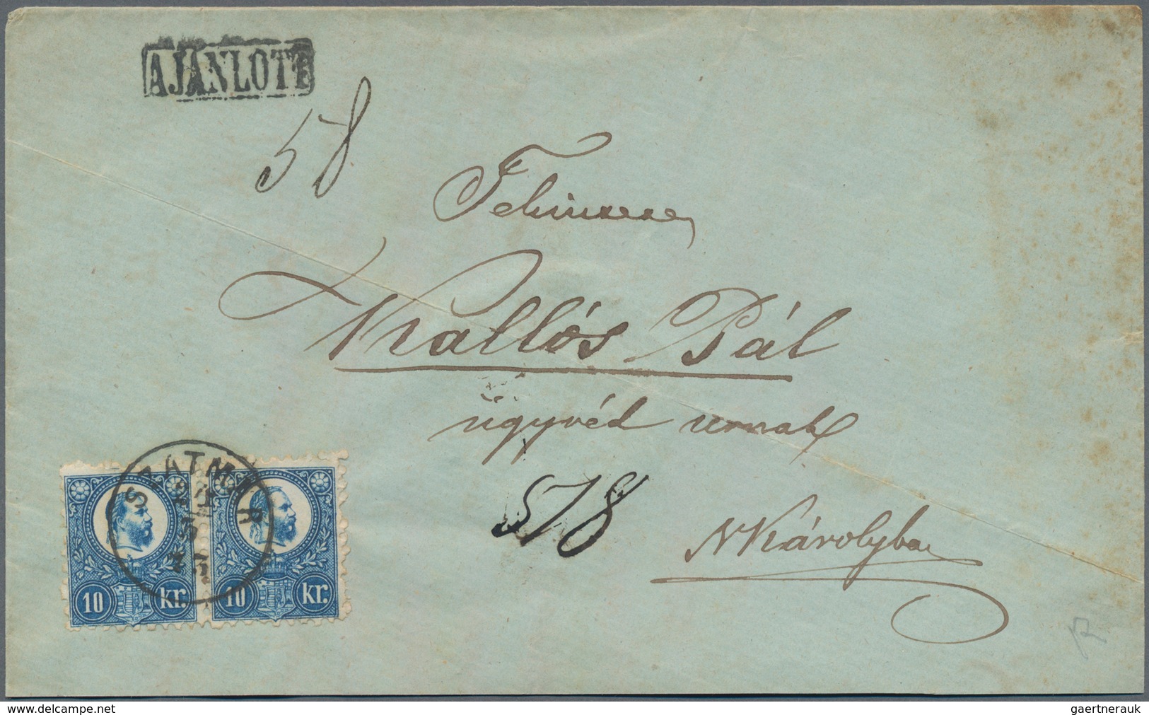 Ungarn: 1871/1875 (ca.), Nice Lot Of Over 20 Covers Of The First Issue Franz-Josef Including Many Re - Cartas & Documentos