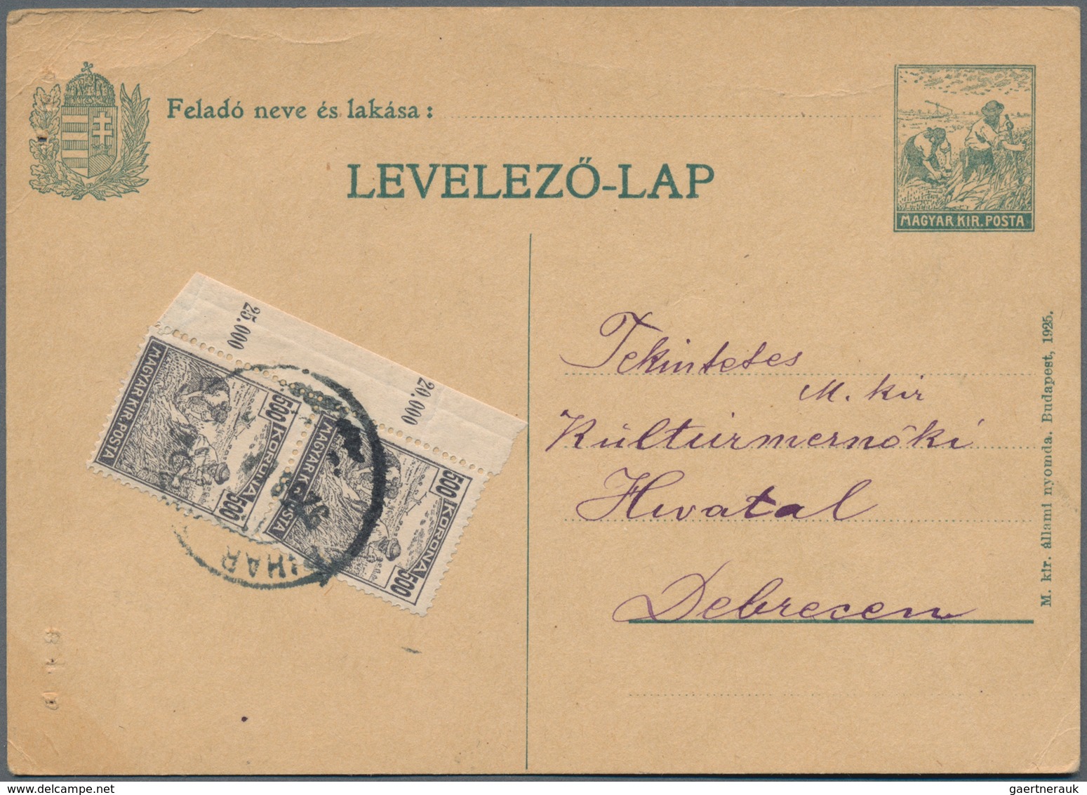 Ungarn: 1920/1925, INFLATION. Appr. 58 Covers And Cards, Some Registered, Express, Foreign Mail Incl - Brieven En Documenten