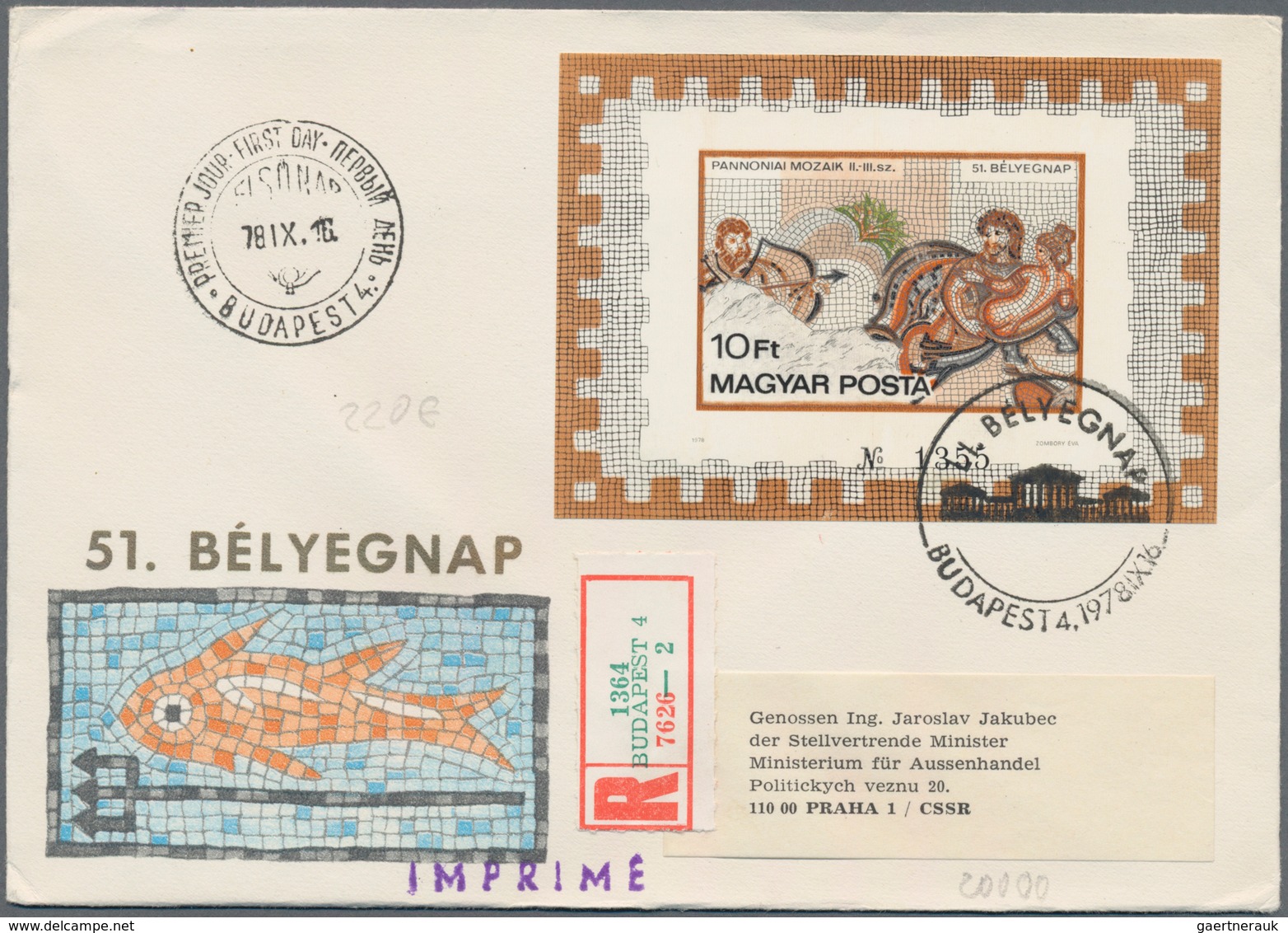 Ungarn: 1964/1982, IMPERFORATE ISSUES, collection of apprx. 430 different f.d.c. bearing imperforate