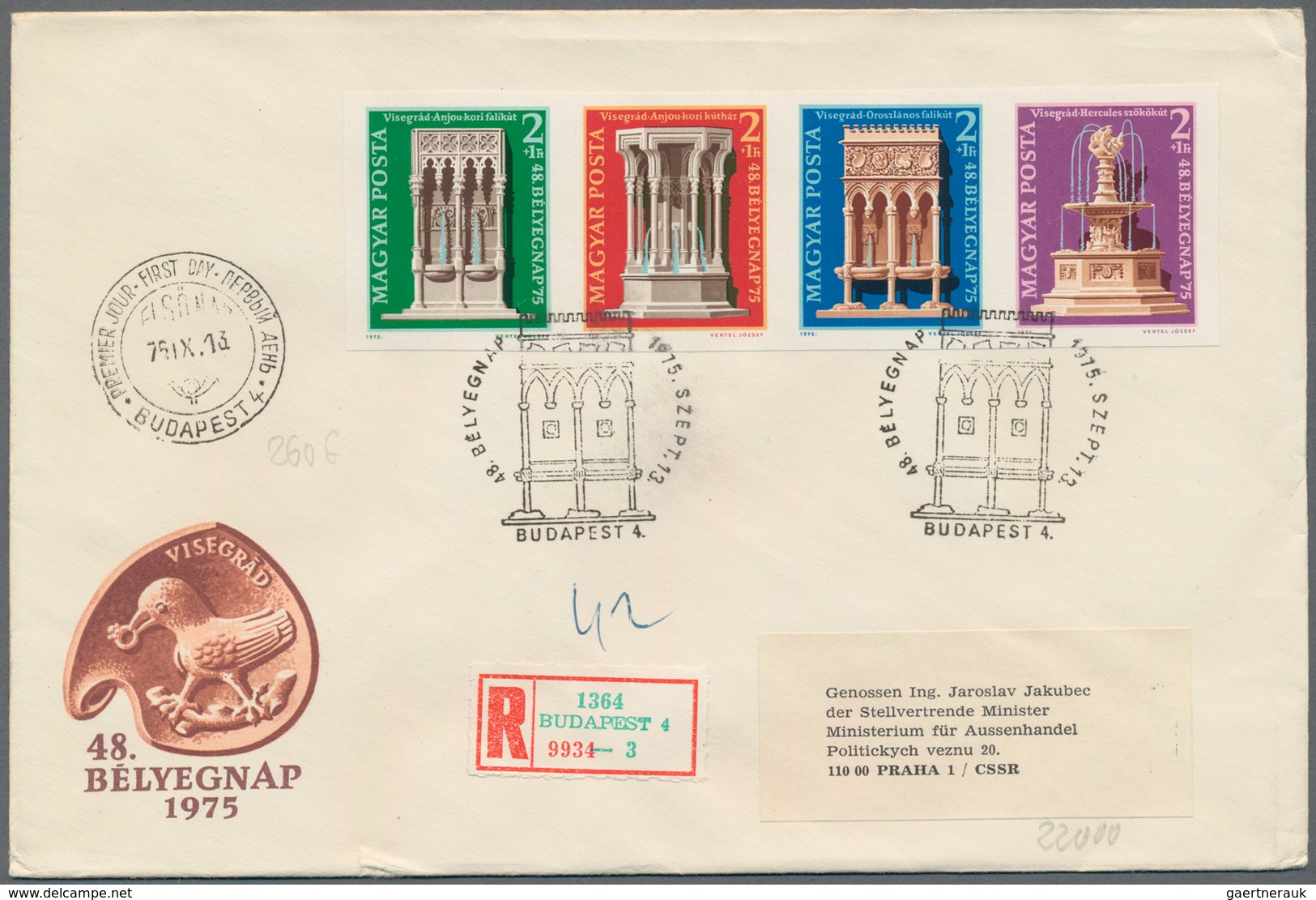 Ungarn: 1964/1982, IMPERFORATE ISSUES, collection of apprx. 430 different f.d.c. bearing imperforate