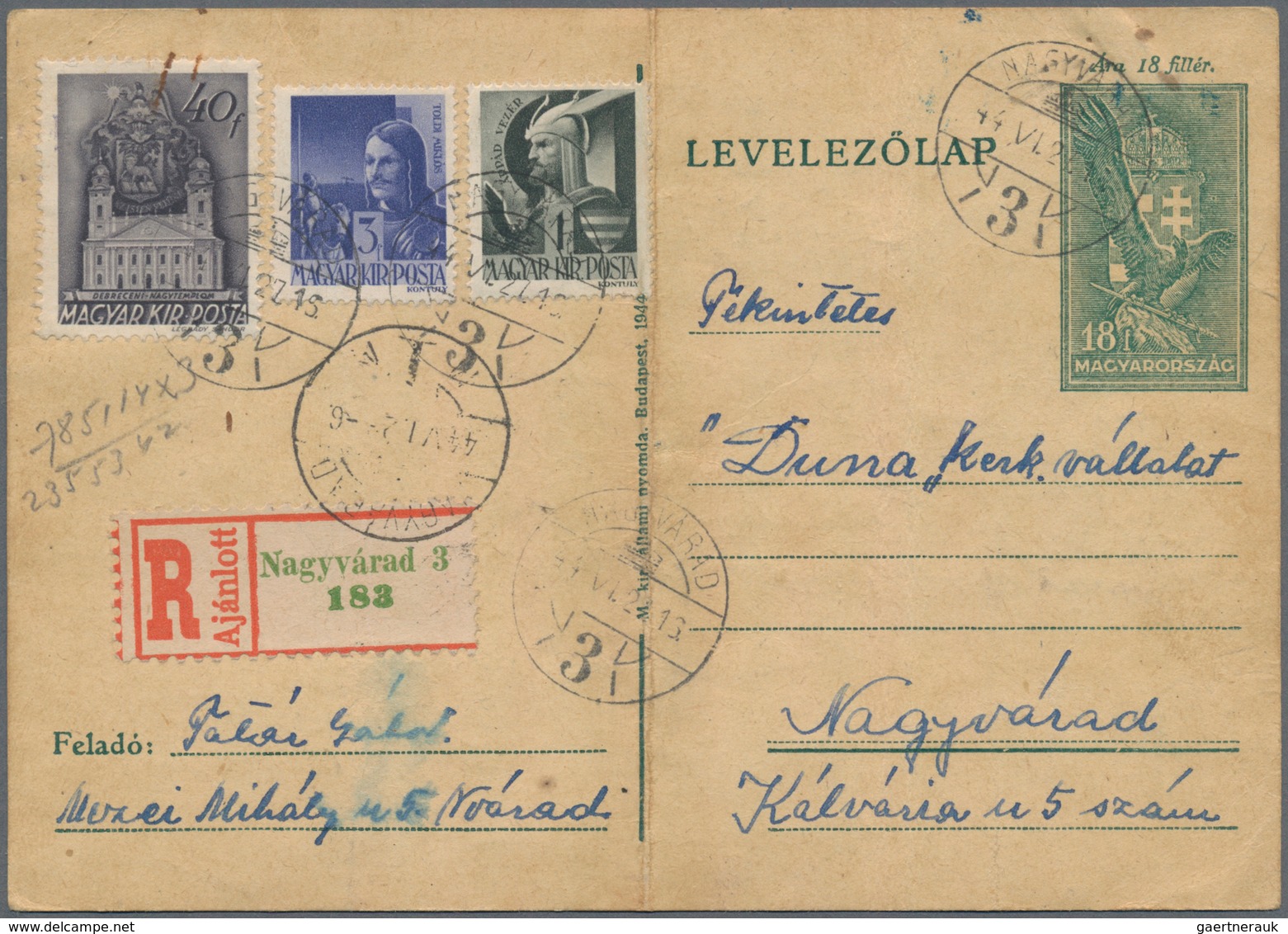 Ungarn - Ganzsachen: 1870/1944 (ca.), Assortment Of Apprx. 90 (mainly Used) Stationeries, Comprising - Postwaardestukken