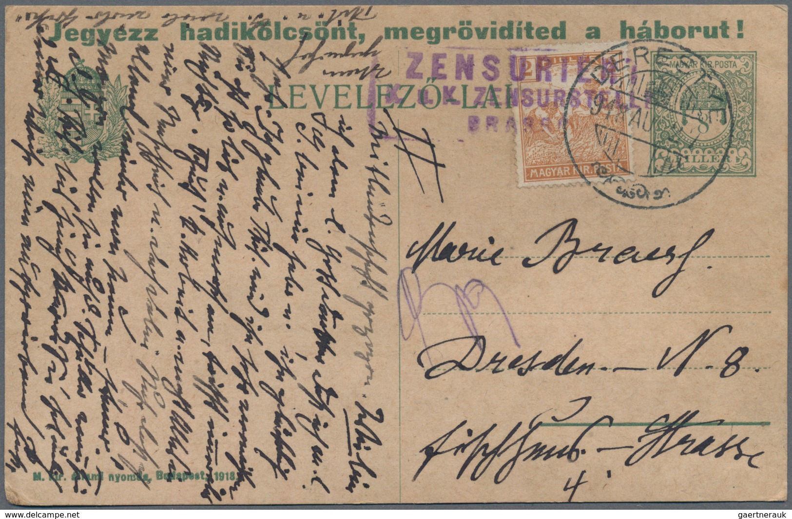 Ungarn - Ganzsachen: 1870/1944 (ca.), Assortment Of Apprx. 90 (mainly Used) Stationeries, Comprising - Postal Stationery