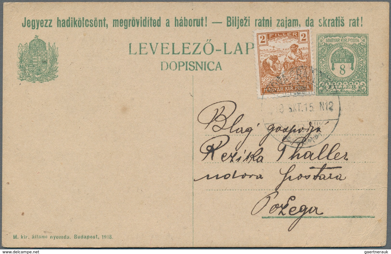 Ungarn - Ganzsachen: 1875/1990 Beautiful Holding Of About 190 Unused Postal Stationery, While Double - Postwaardestukken
