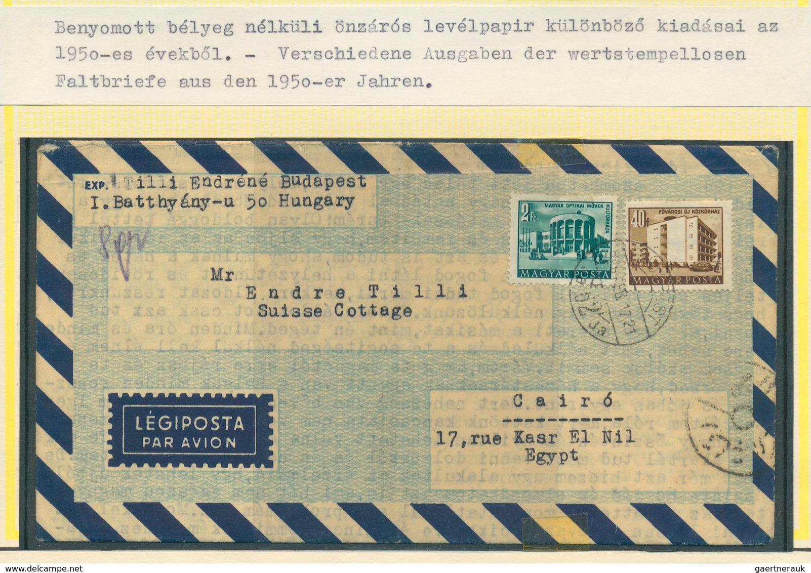 Ungarn - Ganzsachen: 1950/1992 (ca.), This Lot Offers Laszlo Hrabal's Exhibition Collection Containi - Postal Stationery