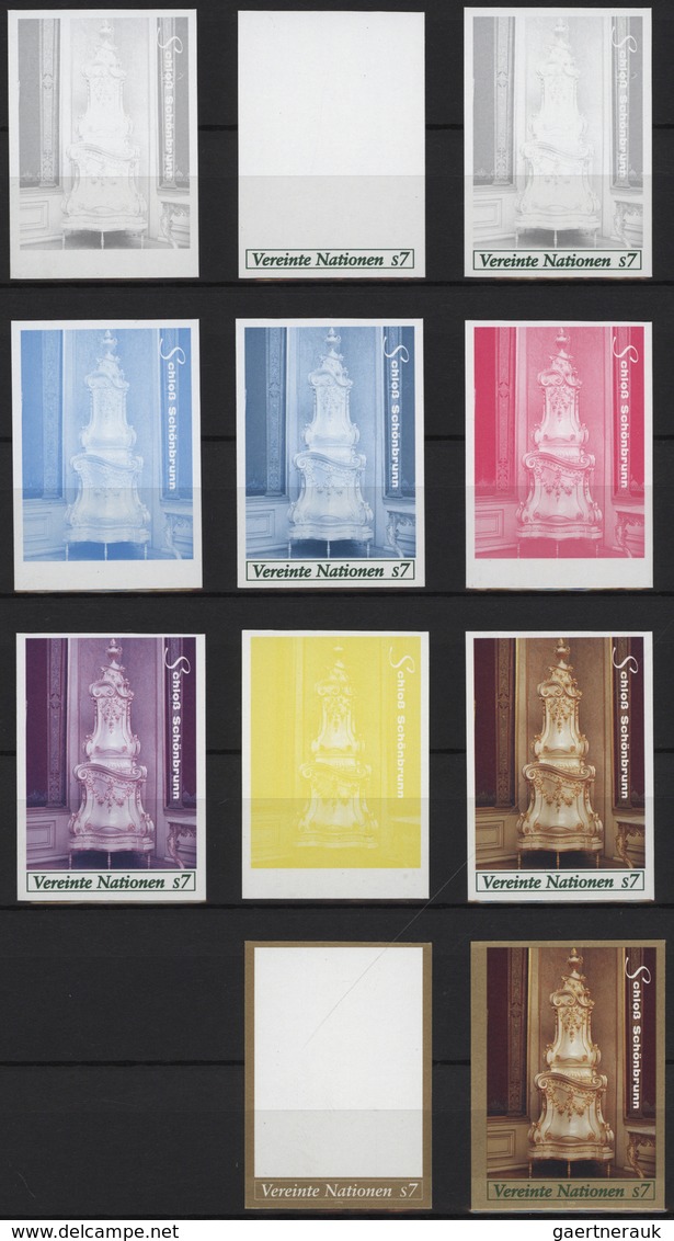 Vereinte Nationen - Wien: 1979/2000. Inhaltsreiche Kollektion Mit über 1200 PROBEDRUCK-Marken (Farb- - Unused Stamps