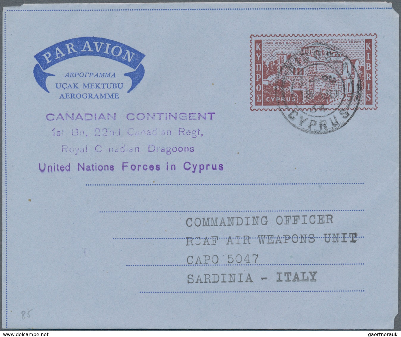 Zypern - Ganzsachen: 1895/2000 (ca.) AEROGRAMMES Ca. 134 Unused/used/CTO Airletters Incl. Two Unused - Otros & Sin Clasificación