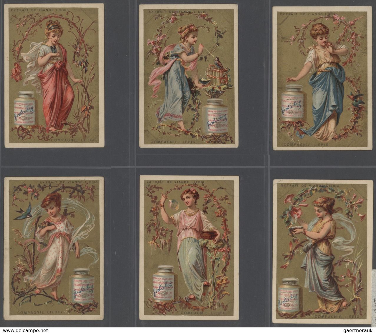 Europa: 1880/1960 (ca.), Liebig Trading Cards, Massive Dealers Stocks Covering 95 Albums And 39 Boxe - Autres - Europe