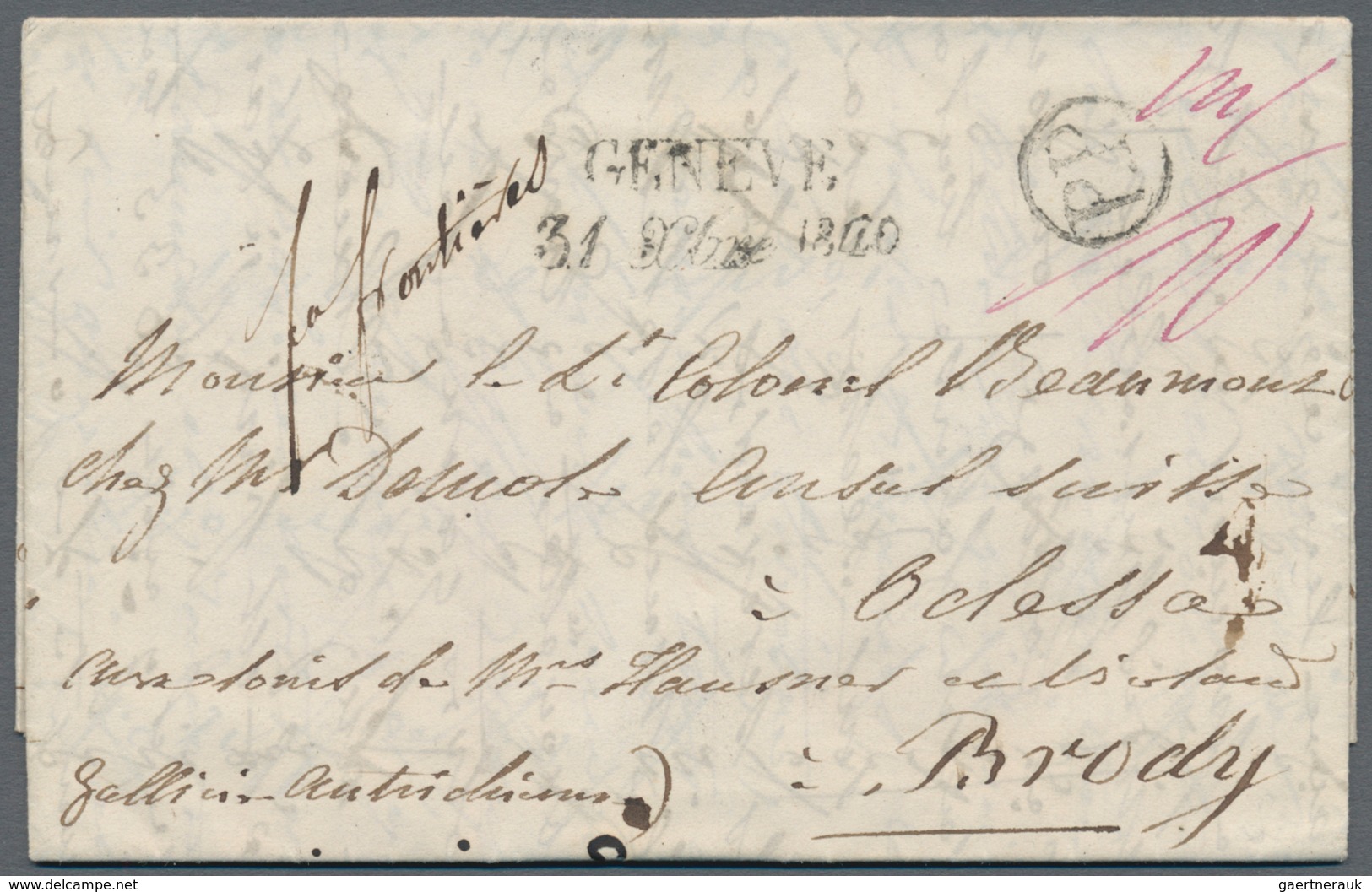 Europa: 1801/1852, FORWARDED MAIL, Comprehensive Lot With Ca.70 Entire Letters, Comprising Mail All - Andere-Europa