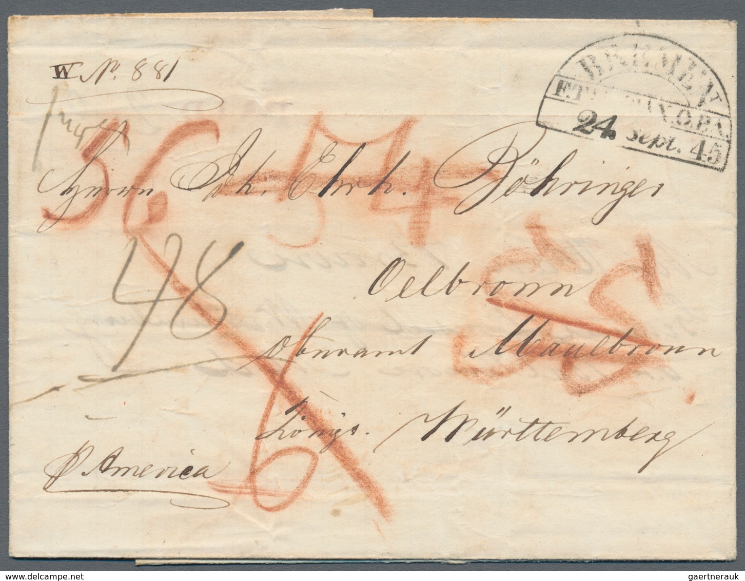 Europa: 1801/1852, FORWARDED MAIL, Comprehensive Lot With Ca.70 Entire Letters, Comprising Mail All - Sonstige - Europa