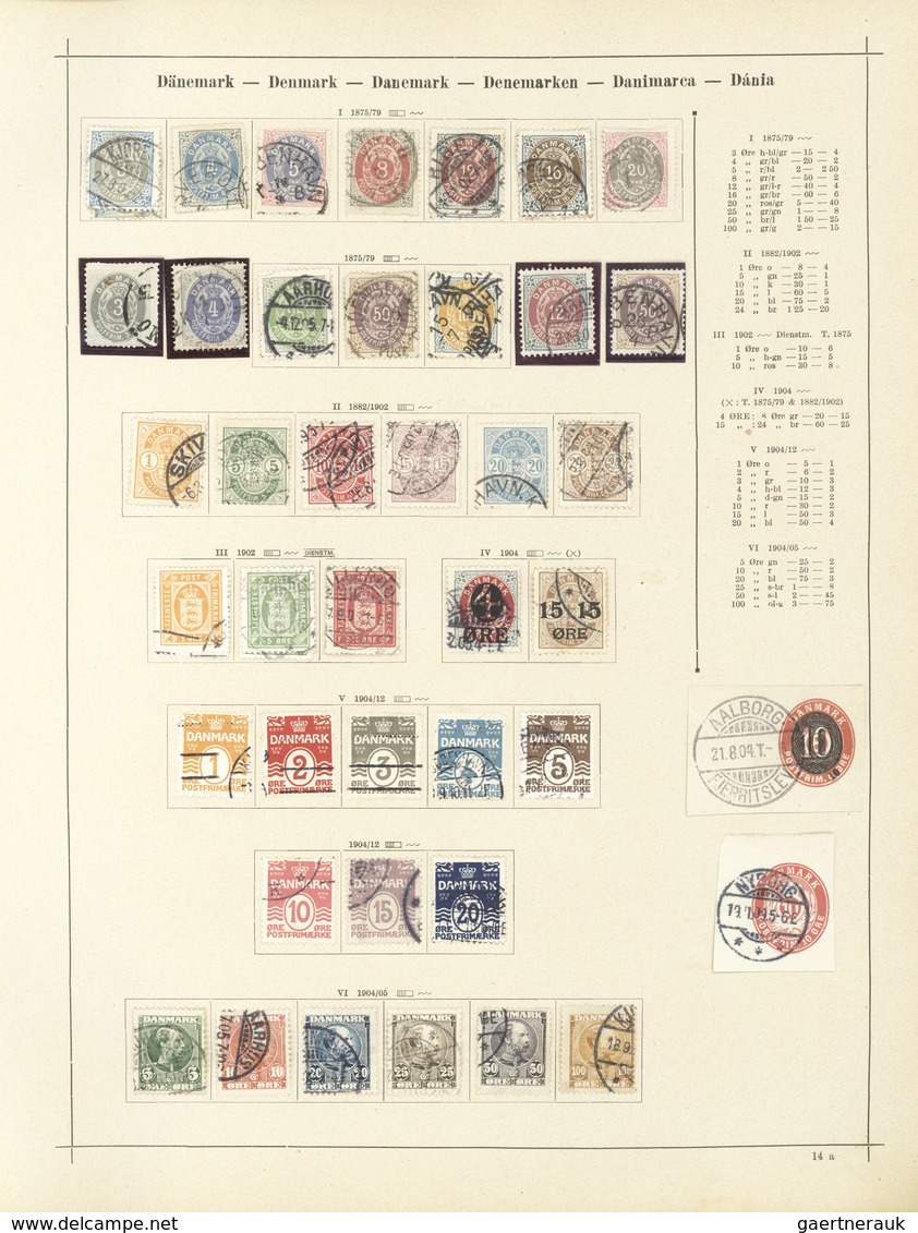 Europa: 1841/1930 (ca.), Used And Mint Collection In An Ancient Thick Schaubek Album With Several Be - Europe (Other)