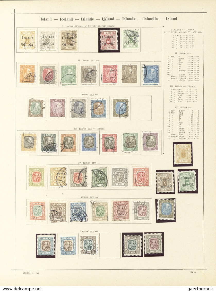 Europa: 1841/1930 (ca.), Used And Mint Collection In An Ancient Thick Schaubek Album With Several Be - Europe (Other)