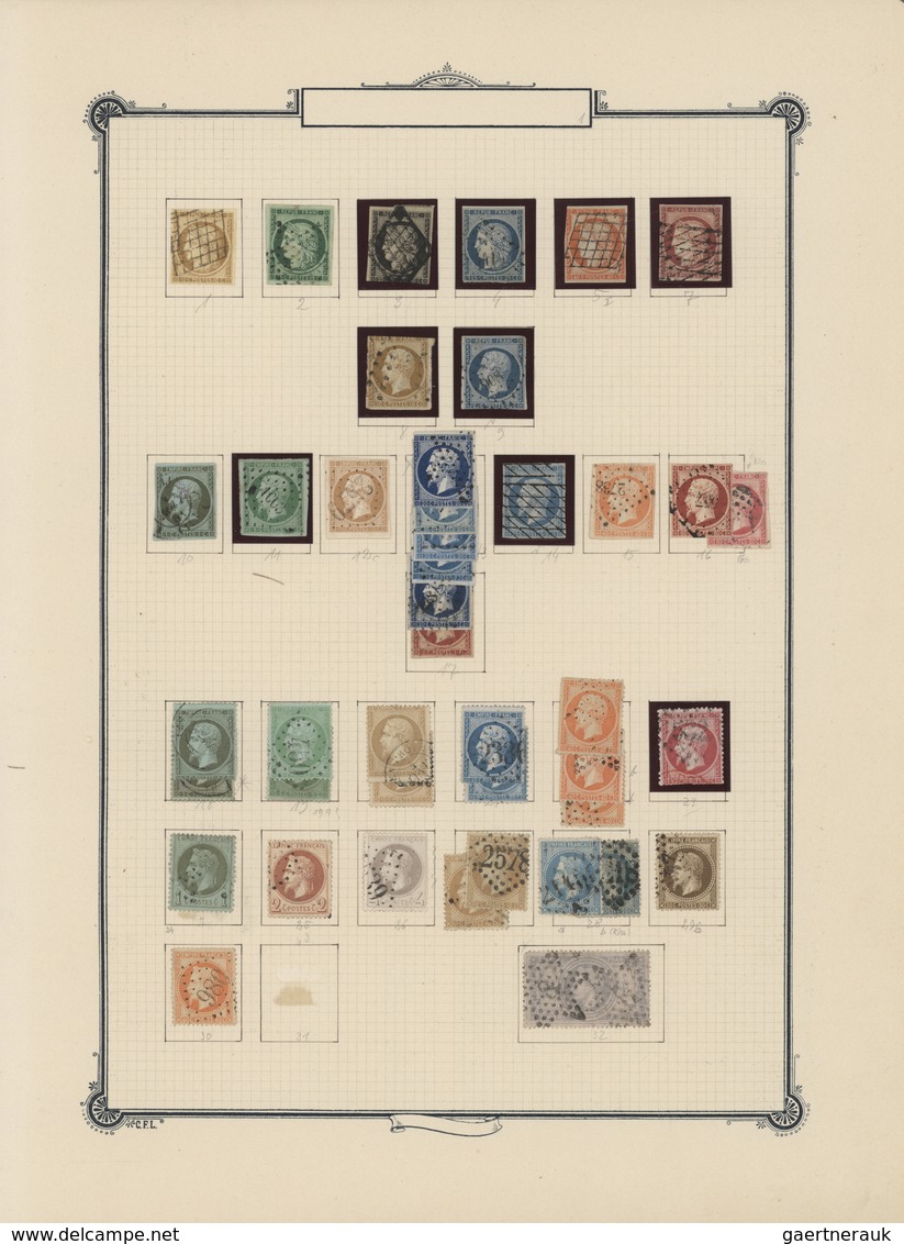 Europa: 1850/1930 (ca),2 Großformatige,alte Permanent Alben (ca 37x39 Cm, Klemmbinder)mit Umfangreic - Otros - Europa