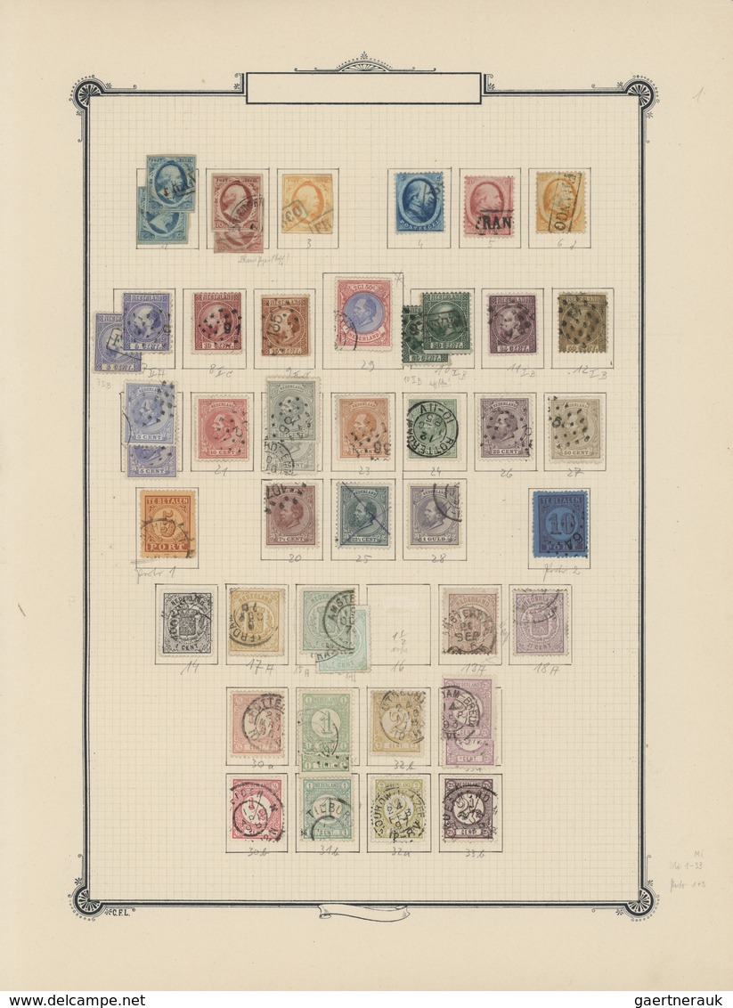 Europa: 1850/1930 (ca),2 Großformatige,alte Permanent Alben (ca 37x39 Cm, Klemmbinder)mit Umfangreic - Otros - Europa