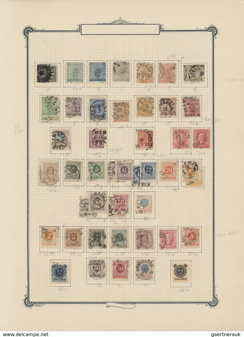 Europa: 1850/1930 (ca),2 großformatige,alte Permanent Alben (ca 37x39 cm, Klemmbinder)mit umfangreic