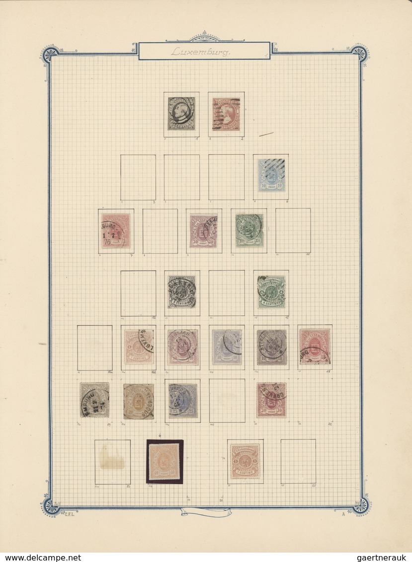 Europa: 1850/1930 (ca),2 großformatige,alte Permanent Alben (ca 37x39 cm, Klemmbinder)mit umfangreic