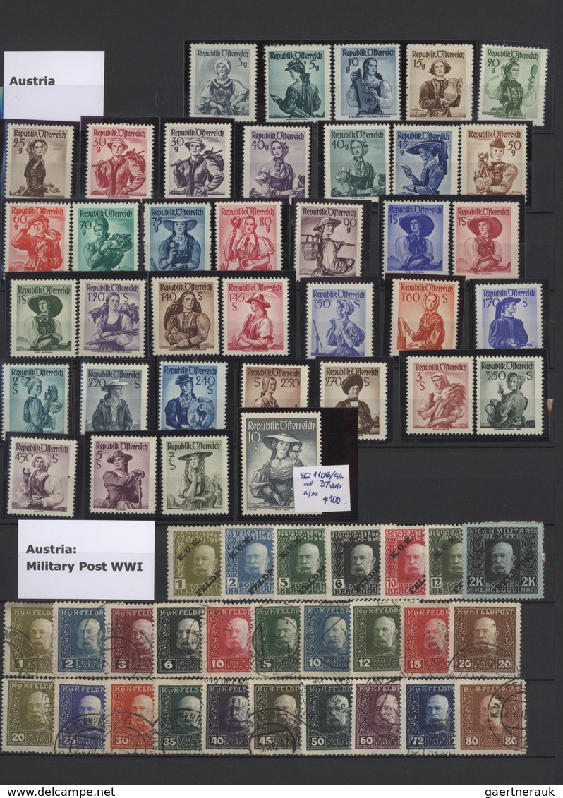 Europa: 1880/1955 (ca.), Mint And Used Collection/accumulation In A Stockbook, Comprising Mainly Bal - Europe (Other)